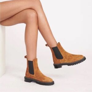 STAUD Brown and Black Combat Boots